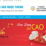 THIẾT KẾ WEBSITE SẢN PHẨM YẾN SÀO NGỌC THÀNH