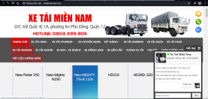 công ty Benet, http://xetaimiennam.org/, thiết kế website, Công ty Benet thiết kế website, xe tải Miền Nam