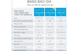 bảng Báo Giá Thiết Kế Website, website chuyên nghiệp, Benet Media, thiết kế website uy tín, thiết kế website, Các gói thiết kế website, Website Cơ Bản, Website Doanh Nghiệp, Website Bán Hàng, Website Cao Cấp